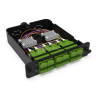 Module d'épissure LGX SC/APC 12FO SM vert chargé 12x tresses SC/APC G657A1 NEXCO