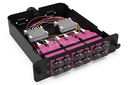 Module d'épissure LGX SC 12FO MM Aqua chargé 12x Pigtails SC/UPC OM4 600um color