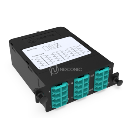 Module de transition HD 24FO MM OM3/OM4 Premium LC/UPC - 1xMPO(M) Elite Base-24
