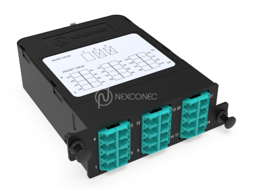 Module de transition HD 24FO MM OM3/OM4 Premium LC/UPC - 1xMPO(M) Elite Base-24