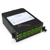 Module Fibre Optique HD MPO-LC/APC Elite 12FO OS2 G657A1 Monomode Vert Pol B Obt