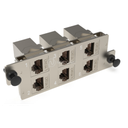 Façade HD 6ports Coupleurs Cat6A F/F NEXCONEX