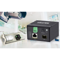 mini convertisseur industriel POE 30w 10/100/1000 vers sfp 12-57 volts dc