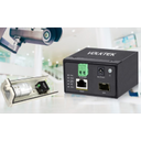 mini convertisseur industriel POE 30w 10/100/1000 vers sfp 12-57 volts dc