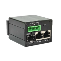 Micro mini convertisseur 2 ports 10/100/1000 PoE 1 port sfp alim 230 intégrée