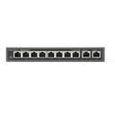 SWITCH 8 ports 100 Mbps + 2 ports de liaison montante 1000 Mbps,8 ports POE/POE+