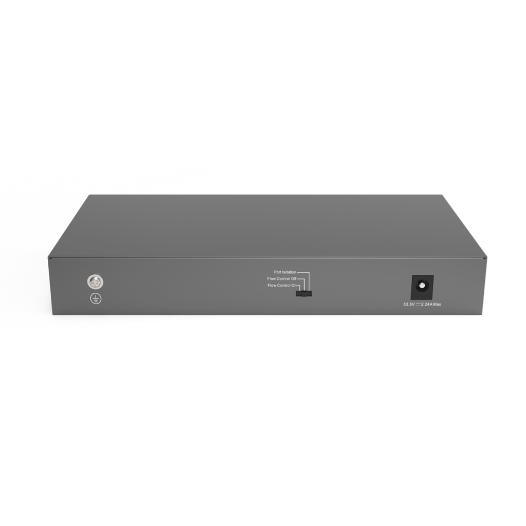 SWITCH 8 ports 100 Mbps + 2 ports de liaison montante 1000 Mbps,8 ports POE/POE+