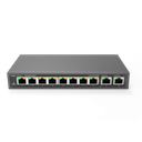 SWITCH 8 ports 100 Mbps + 2 ports de liaison montante 1000 Mbps,8 ports POE/POE+
