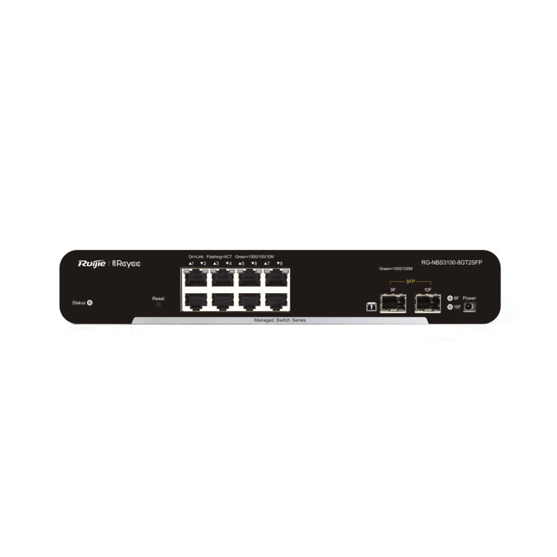 SWITCH MANAGEABLE 8 PORTS GIGABIT L2, 8 P ORTS GIGABIT RJ45, 2 EMPLACEMENTS SFP