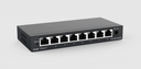 Switch non géré Gigabit à 8 ports, 8 ports RJ45 Gigabit, boîtier en acier