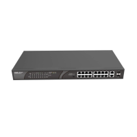   Switch non géré 16 ports à 100 Mbps + 2 ports combo RJ45/SFP Gigabit, 16 ports