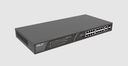   Switch non géré 16 ports à 100 Mbps + 2 ports combo RJ45/SFP Gigabit, 16 ports