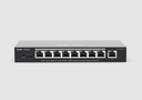 SWITCH PoE GIGABIT SMART : 9 GIGABIT RJ45 PO RTC incluant 8 ports PoE/PoE+ 120W