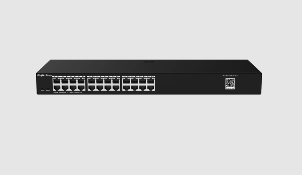 Switch GIGABIT SMART 16 ports : 16 ports gigabit RJ45, boîtier en acier montable