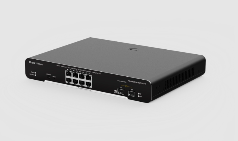 Switch PoE géré de niveau 2 Gigabit à 8 ports, boîtier en acier, 8 ports Gigabit