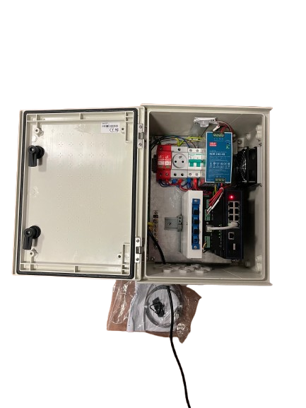coffret videosurveillance Ready 8 ports POE manageable smart rail din