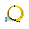 Câble Monomode 8 FO MPO/LCDx Polarité B longueur 2 m Jaune