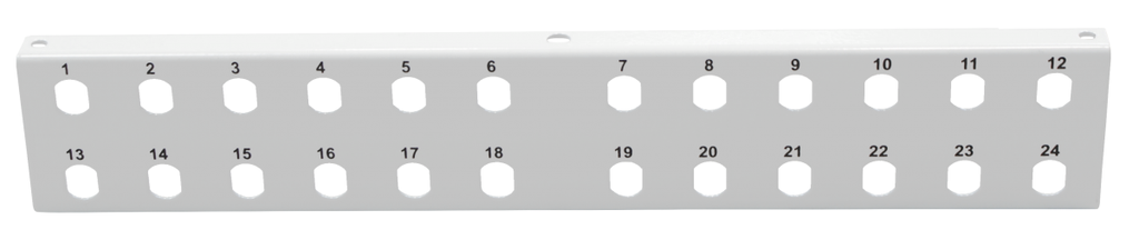 Support traversées 24 ST / FC pour coffret grand modèle