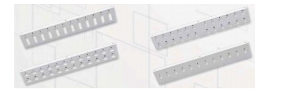 Support traversées 24 ST / FC pour coffret grand modèle