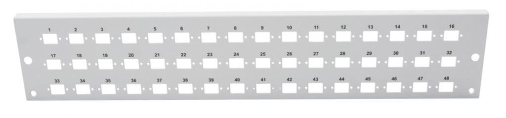 Support traversées 48 SC Sx / LC Dx pour coffret grand modèle