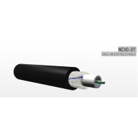 Câble unitube intérieur/extérieur 12 FO  OM1 armé fibre de verre LSOH