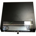 COFFRET MURAL 3U + 2U FAIBLE ENCOMBREMENT- NOIR RAL 9005