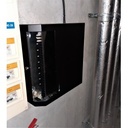 COFFRET MURAL 3U + 2U FAIBLE ENCOMBREMENT- NOIR RAL 9005