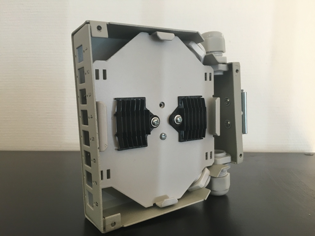 Boitier optique RAIL DIN pour 8 SCSX/8LCDX