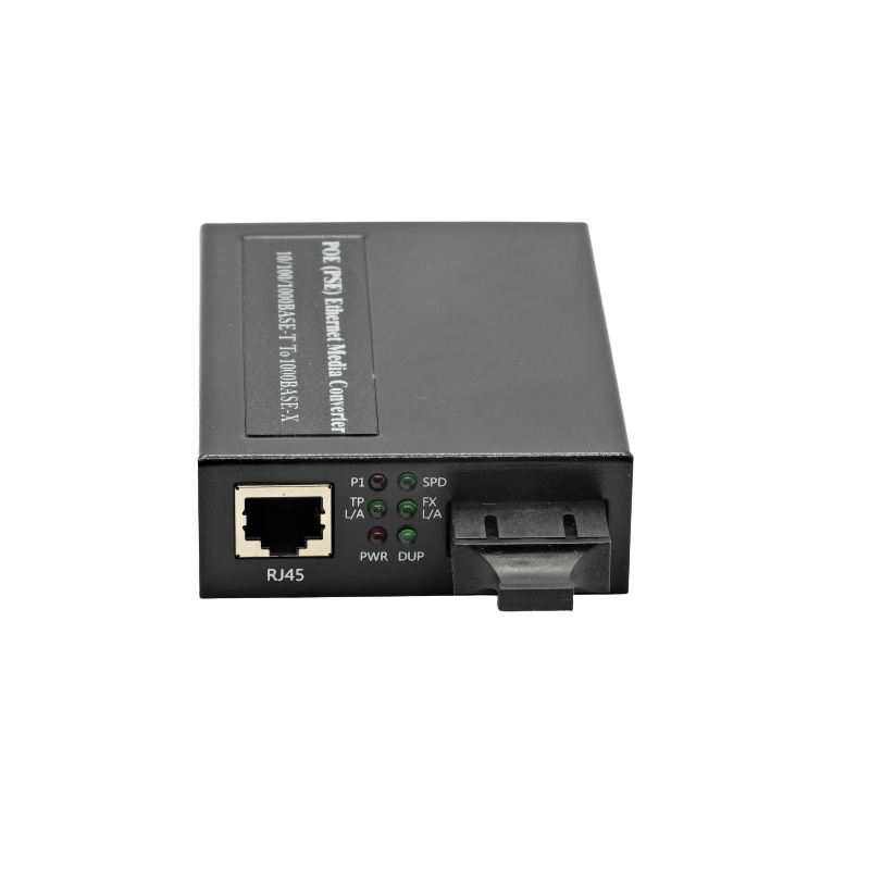 Convertisseur média 10/100/1000 Base Monomode Duplex SC 20 km POE 3af 15,4w