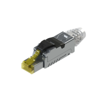 Noyaux male RJ45 Cat6A S/FTP 2 manchons sans outils L48mn Câble 23-26AWG