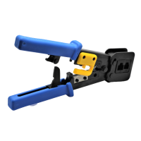Pince à plug mâle RJ45 traversant