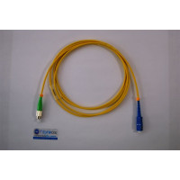Jarretière optique mono FCAPC/SCPC simplex jaune 1m