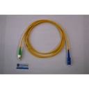 Jarretière optique mono FCAPC/SCPC simplex jaune 1m