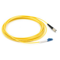 Jarretière optique mono FCPC/LCPC simplex jaune 1m