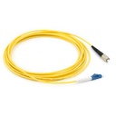 Jarretière optique mono FCPC/LCPC simplex jaune 1m
