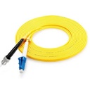 Jarretière optique mono LCPC/ST simplex jaune 1m
