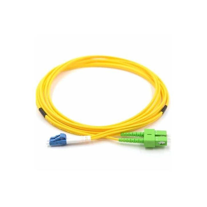 Jarretière optique mono LCPC/SCAPC duplex Zipp jaune 20m