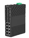 switch industriel 8 ports rj45 10/100/1000 + 8 ports SFP giga managé L2 -40°C - +85°C ALIM 12-57 V DC