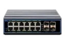 SWITCH INDUSTRIEL L3 12 PORTS POE 30 W + 4 PORTS SFP+ 10G