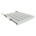 Étagère coulissante 1U 4 montants 19" prof. 600 mm Noire (baie prof.800)