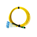 Câble Monomode 8 FO MPO/LCDx Polarité B longueur 2 m Jaune