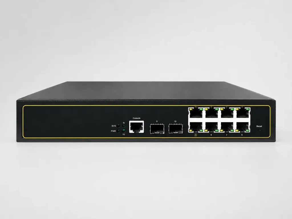 [COMREADYNC3082SPGM] SWITCH INDUSTRIEL rackable 19'' 8 PORTS POE 10/100/1000 MANAGE L2 2 PORTS BT