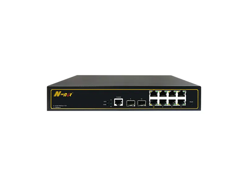 SWITCH INDUSTRIEL rackable 19'' 8 PORTS POE 10/100/1000 MANAGE L2 2 PORTS BT