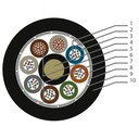 cable hybride optique 12 fo mono g652d + 2 conducteurs cuivre 2.5 mm2
