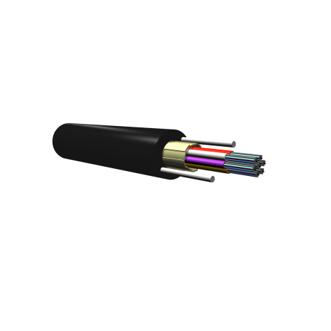 [COXSMUMAS12FO] Câble Microgaine Aéro/Sout 12FO SM armé fibre de verre PE 1T12 G652-G657 ref 353