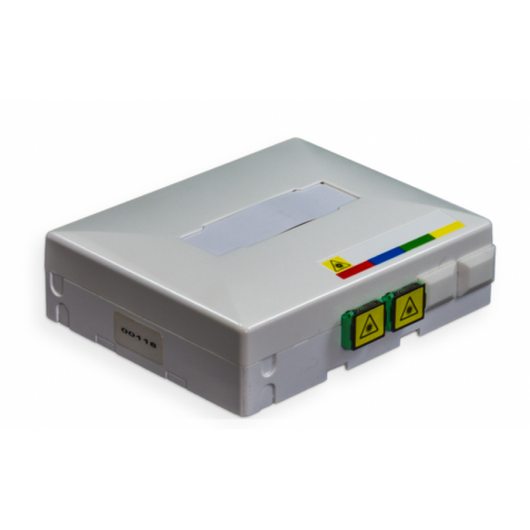 [FTPTOXXX2A2PXX] Prise Optique Terminale (PTO) 2 traversées SCAPC 2 pigtails G657 A2