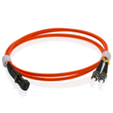 Jarretière optique 62,5/125 MTRJ/ST (femelle) duplex Zipp, orange, 3 m