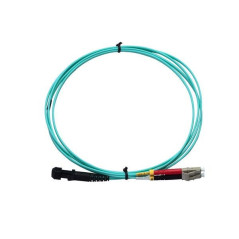 Jarretière optique OM3 LC/MTRJ mâle duplex Zipp, turquoise, 2 m