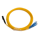 Jarretière optique mono SC/MTRJ duplex Zipp jaune 3 m