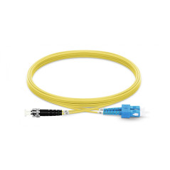 Jarretière optique mono SCPC/ST duplex Zipp jaune 2m